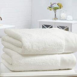 ARR ARR Egyptian Cotton Bath Sheet Bale Colour 2 Piece 600gsm, Cream