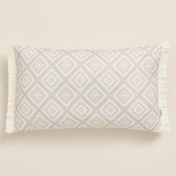 ROOM99 Coco 30 x 50 cm Decorative Cushion Cover Throw Cushion Cover Decorative Aesthetic Modern Bedroom Living Room Boho Cotton with Fringes