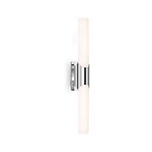 BRILONER Leuchten - LED Bathroom Light, IP44, Bathroom Light, 11 Watt, 1300 Lumens, 4000 Kelvin, Chrome-White, 470 x 65 x 68 mm (L x W x H)