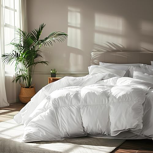 Serta Goose Feather Down Fiber Cotton Comforter King Size 100