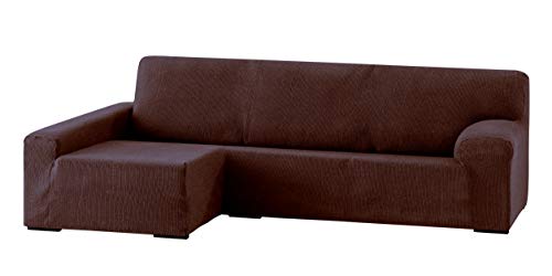Eysa Dorian Bielastic Left Front View Chaise Longue Cover, Brown