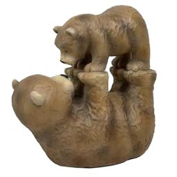 Lesser & Pavey Billy & Beau Bear Playing Statue Decor Figurine