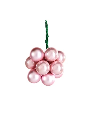 Baby Pink Glass Berry Cluster Baubles