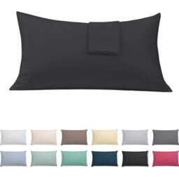 ECOMMERC3 Pillowcase Bed 135 cotton-polyester - Black