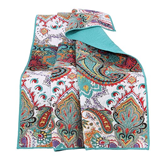 Greenland Home Nirvana Throw Blanket, Teal