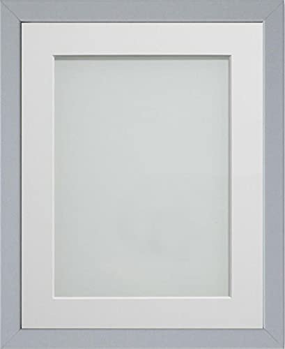 Frame Company Jellybean Range Grey Wooden 20x16 inch Picture Photo Frame with White Mount for Image A3 * Choice of Colours & Sizes* Fitted with Perspex