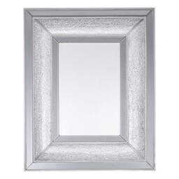 Premier Housewares Housewares Silver Wall Mirror For Garden And Bedroom Reflective Square Bathroom Mirrors Wall Mounted Contemporary Mosaic Design Hallway Walls Mirrors