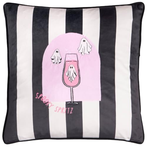 furn. Spooky Spritz Polyester Filled Cushion (Pink - 45x45cm)