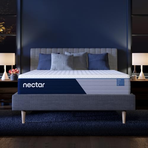 Nectar Classic Hybrid 25cm Double Mattress - Medium Firm - Memory Foam & Innerspring Coils - Cooling Top Layer - Back Pain Relief - Mattress in a Box - 365-Night Trial & Forever Warranty