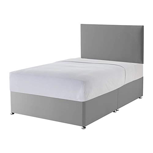 Silentnight Non Storage Divan- Slate Grey - Small Double