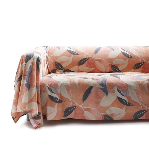 osama home 180 x 270 cm 100% Cotton Percale OekoTex Certified, Sofa Cover and Table Cover, Picnic Beach Blanket, Lightweight and Multipurpose Sofa Cover