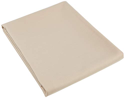 Heckett Lane Uni Satin Pillow Case, 100% Cotton Satin, Cuban Sand, 80 x 80 Cm, 1.0 Pieces