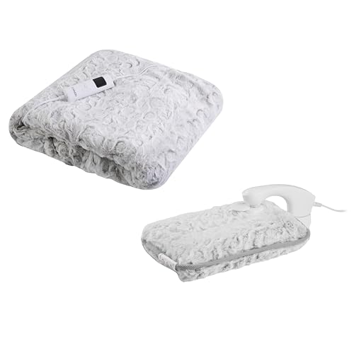 Carmen Luxury Electric Heated Blanket and Rechargeable Hot Water