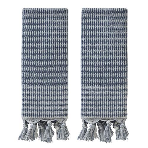 "SKL Home Hand Towel Set, Cotton, Denim, 16""x26"""