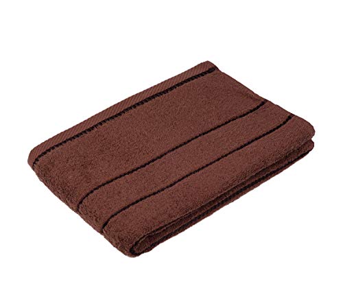 G??zze - Bath Towel, Berlin, 100% Cotton, 70 x 140 cm - Chocolate