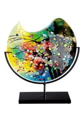 GILDE GLAS art Vase Design Hibou - Objet décoratif Fait à la Main en