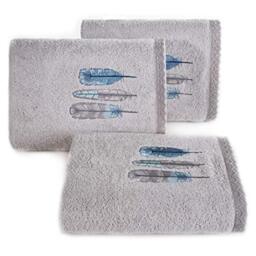 Design91 Terry Towels Hand Towel Silver Feathers Lace Cotton 50 x 90 cm Bath Towel Bath Towel Bath Towel Bathroom Sweet Soft 50 x 90 cm