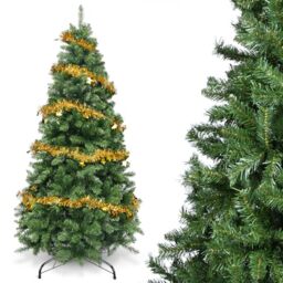 YEAUPE PRO Artificial Christmas Tree 150 cm - Easy Assembly with 3 Sections - Suitable for Indoor and Outdoor Use, Living Room and Garden, PVC Tree, Green