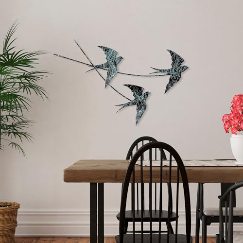 Handmade Decorative Metal Wall Accessory, 42 x 70 cm, 100% Metal (1.5 mm), Unique Hand-Painted Design, Perfect for Home Decor & Art Lovers
