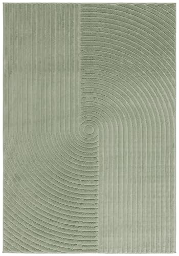 SAFAVIEH Selena Collection Modern Rug for Living Room Dining Room Bedroom Short Pile Green 4ft x 72in