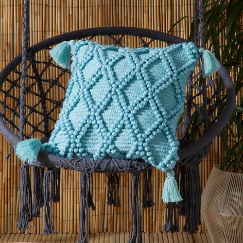 Drift Home - Alda Outdoor - Durable Cushion Cover - 43 x 43cm in Duck Egg