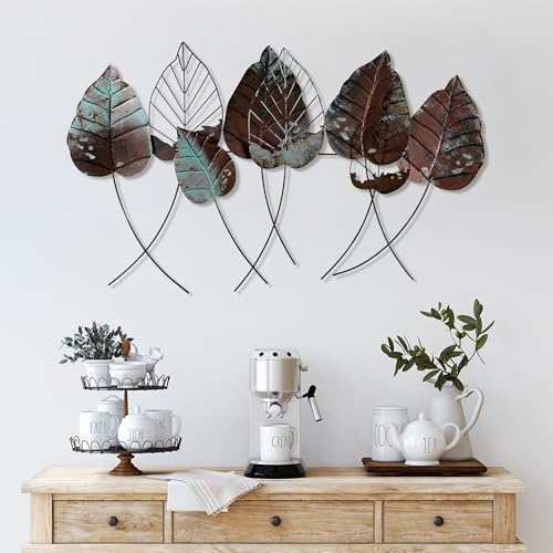 Handmade Decorative Metal Wall Accessory, 67 x 112 cm, 100% Metal (1.5 mm), Unique Hand-Painted Design, Perfect for Home Decor & Art Lovers