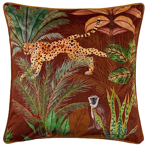 Wylder Tropics Aranya Feather Filled Cushion, Rust, 43 x 43cm