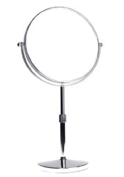 HIMRY Stand Height Adjustable 5X Magnification, 8 Inch, Mirror 360 ° rotating chrome Shaving Mirror Bathroom Mirror Vanity Mirror Normal + 5x Magnification, KXD3114 5x