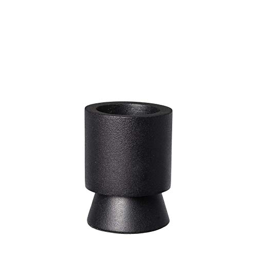 Broste Copenhagen Anker 71177641 Tealight Holder Aluminium Black Dimensions: 5.5 cm x 5.5 cm x 7 cm