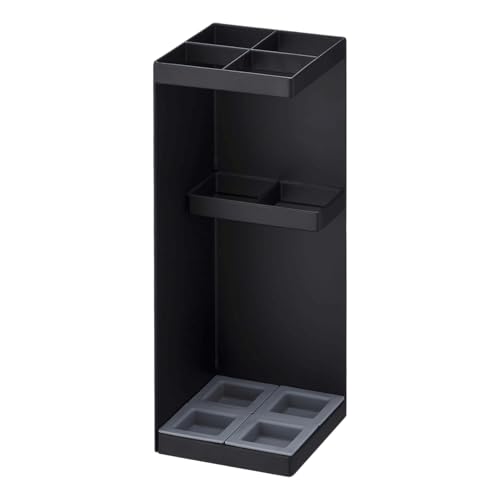YAMAZAKI 6719 SMART Umbrella Stand, black, Steel/Polypropylene, Minimalist, 11 x 11 x 30 cm
