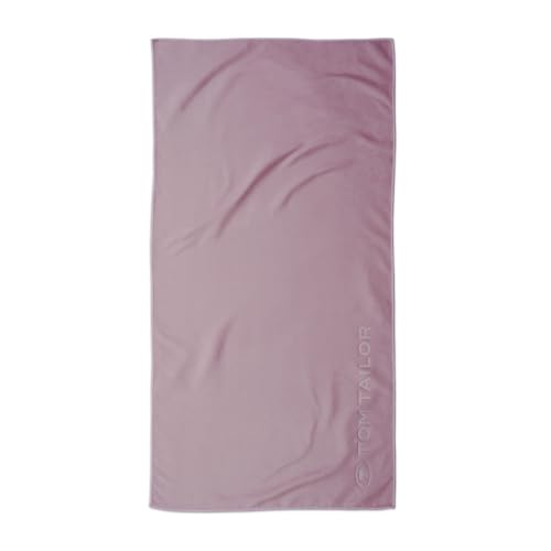 Tom Tailor Fitness Towel, 50 x 100 cm, 80% Polyester, 20% Polyamide/Microfibre, with Fine Stitching and Embossed Logo, Sports Towel Purple (Cosy Mauve)