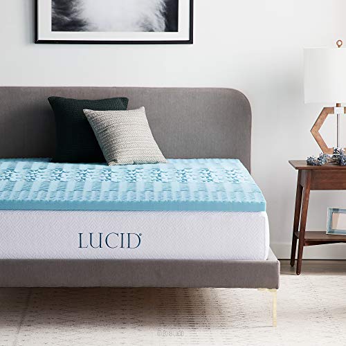 Lucid 5 cm Zoned Gel Memory Foam Mattress Topper, 160 x 190 cm