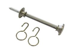 Gardinia 10cm Metal Stainless Steel Effect Curtain Curtain Spacer Hook