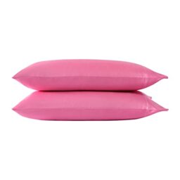 "Betsey Johnson - King Pillowcase Set, Luxurious Satin 2 Piece Bedding Set, Designer (Pink, 20"" x 40"")"