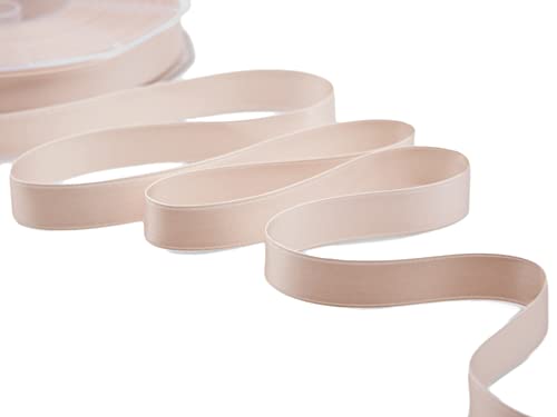 Furlanis - Double Satin Ribbon, Decoration, Gift, Christmas Packing, Wedding, Party, Made in Italy - Powder Pink, 16 mm x 25 m