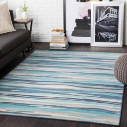 Livabliss Cuenca Abstract Area Rug - Living Room 160x220 cm, Dining Room, Lounge, Kitchen, Bedroom - Modern Marble Large Rug, Soft Luxurious Easy Care Medium Pile, Aqua, Beige, Taupe, Grey