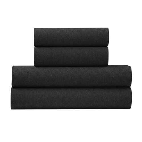 U.S. Polo Assn. All Season, Soft and Cozy T-Shirt Material, 4 Piece 100% Cotton Jersey Sheet Set