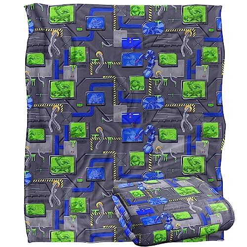 Teenage Mutant Ninja Turtles: Mutant Mayhem Sewer Tech Pattern Silky Touch Super Soft Throw Blanket 152 X 127 Cm