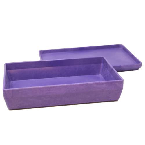 Wissner?? active learning - Box with lid stackable purple - RE-Wood??