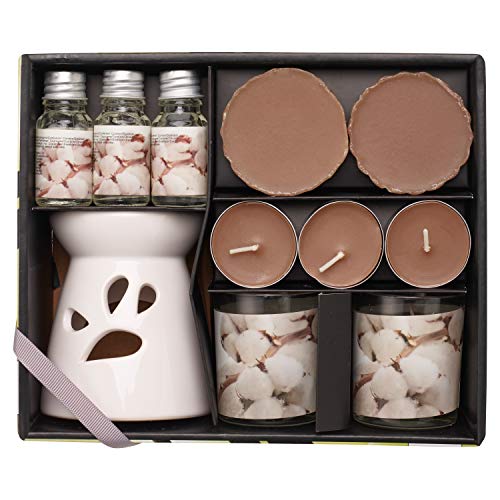Zuvo Scented Candle Gift and Hamper Set of 11 Piece - Cotton Smell Candles Pack Gifts for Men and Women - Birthday, Mother's Day, Valentines Day, Christmas, Anniversary, House Warming
