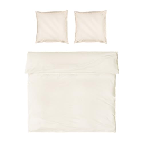 Möve Luxury Bed Linen Set 200 x 200 cm + 2 x 80 x 80 cm 100% Cotton Champagne