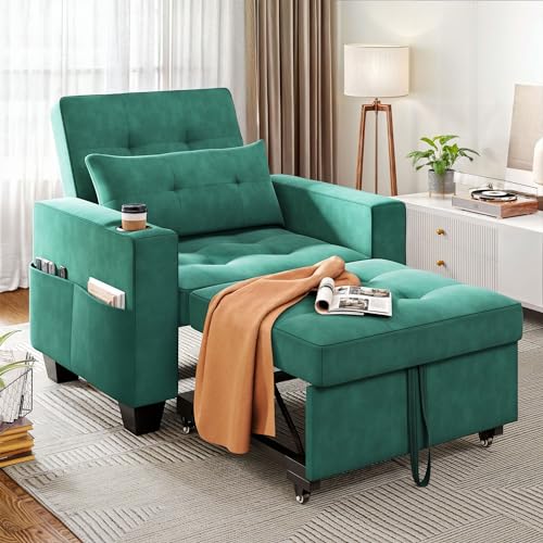 YITAHOME Sofa Bed Chair Bed Convertible Fabric Sofa Chair Sleeper