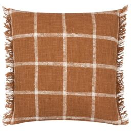 Yard Beni Cushion Cover (Ginger/Natural, 45 x 45 cm)