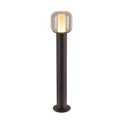 SLV Floor lamp OVALISK 75 FL/LED Outdoor Lighting for Paths, Walls, entrances, Outdoor Garden lamp / IP65 3000/4000K 9W 560 / 600lm Anthracite