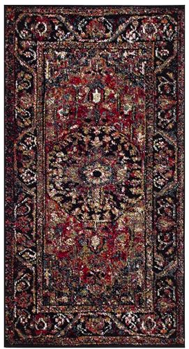 Safavieh Persian Collection Traditional Rug for Living Room, Dining Room, Bedroom Short Pile, Red and Multi, 24 x 36 Inch
