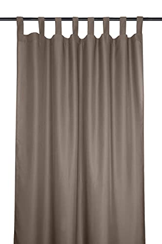 Lovely Casa Nelson Curtain Taupe 135 x 260 cm 100% Polyester