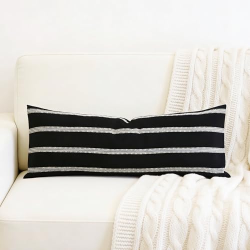 Slow Cow Rectangular Decorative Lumbar Throw Pillow Cover for Couch Sofa 12 x 33 Inches