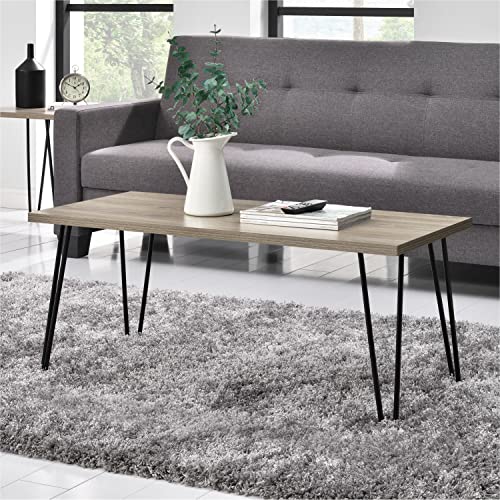 DHP Furniture Owen Coffee Table, Rustic Oak Look