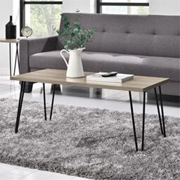 DHP Furniture Owen Coffee Table, Rustic Oak Look