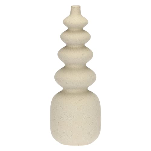 rituali domestici - Deco Monofiore Vase 5 Levels in Cement Resin, 12 x 12 cm, Depth 32.5 cm, Multicurve Collection